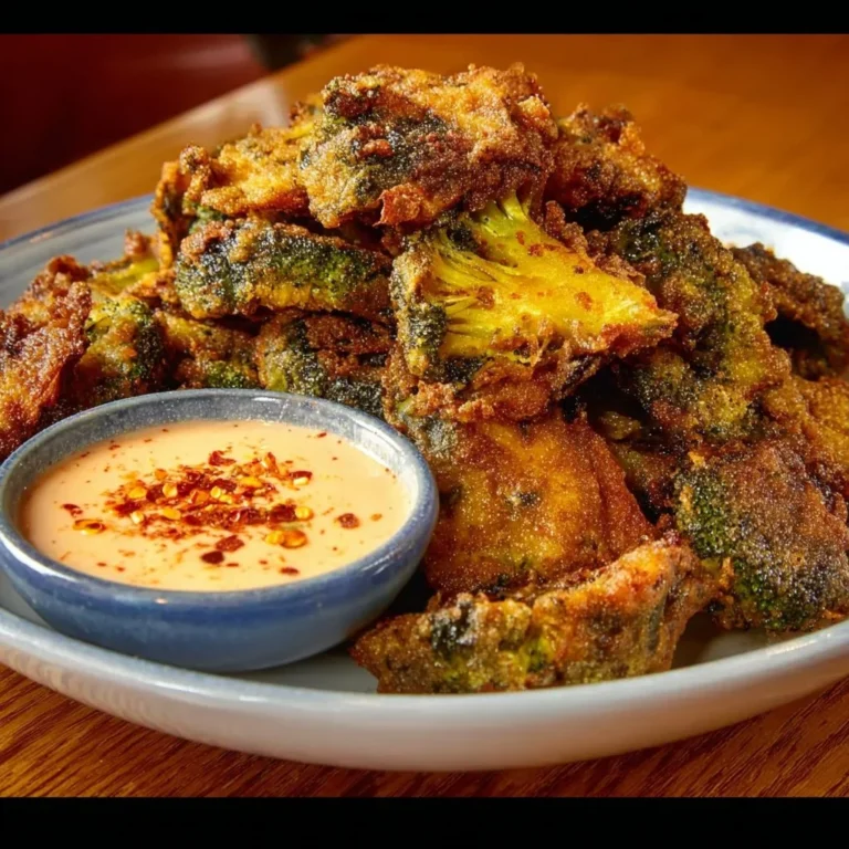 Bowl of crispy smashed broccoli chips, a healthy snack option.